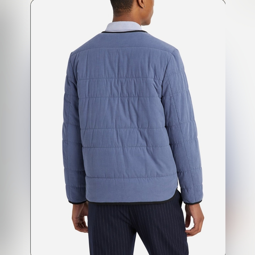 O.N.S. Clothing Crescent Mini Cord Men's Quilted Snap Jacket in Vintage Indigo M - Picture 9 of 12
